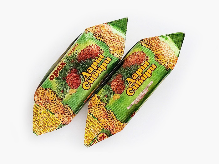 Конфеты "Дары Сибири. Кедровый орех" (Новосибирская фабрика, Новосибирск)