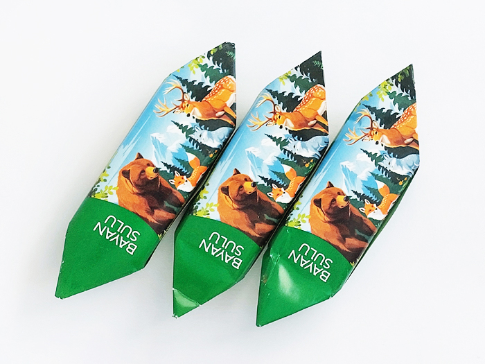 Конфеты "Лесные жители" (фабрика "Баян Сулу", Казахстан)